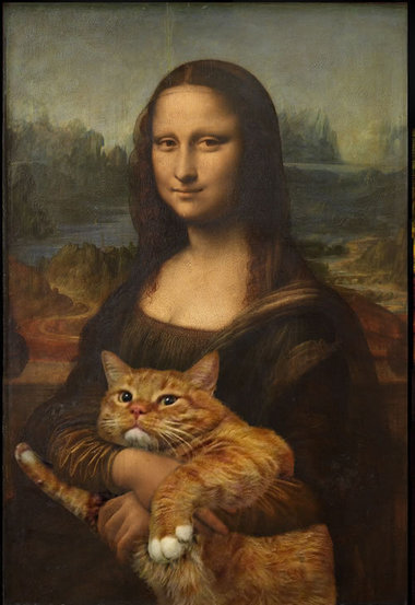 Mona Lisa y su gatete
