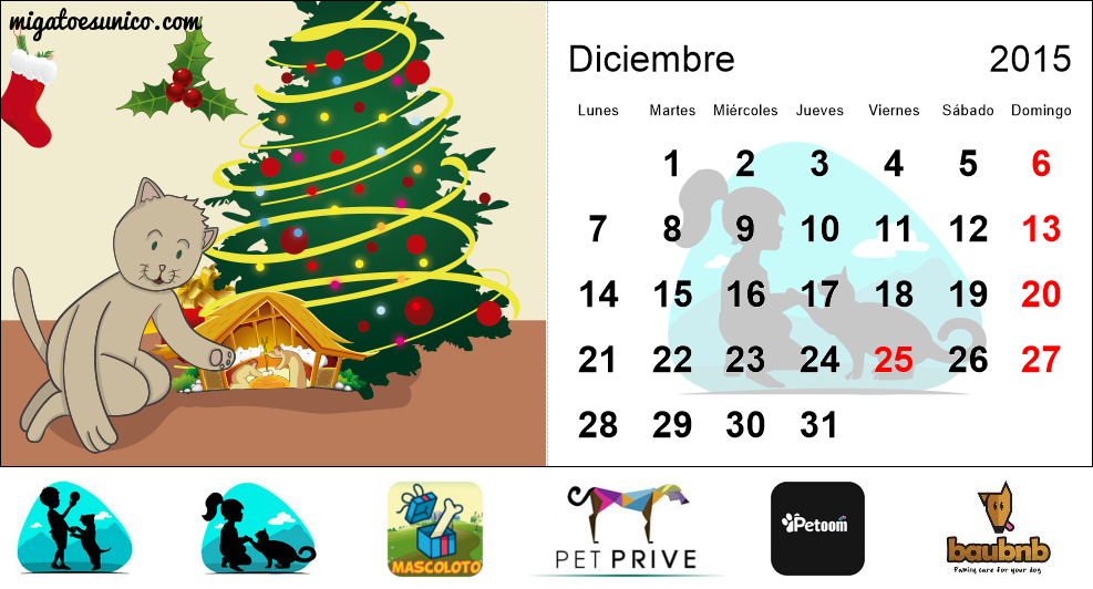 Calendario de gatos 2015 - (Bolivia)
