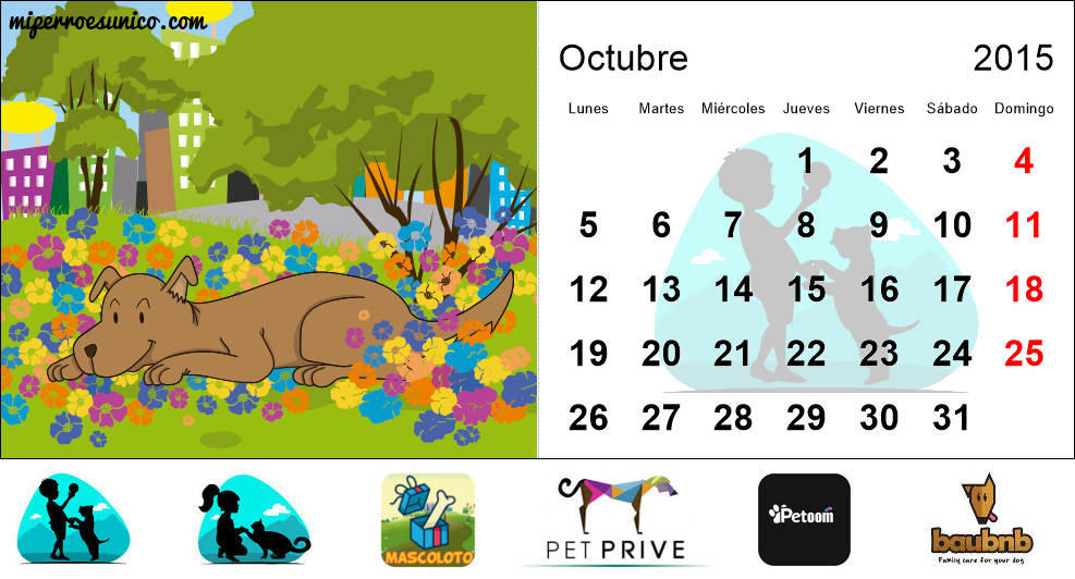 Calendario de perros 2015 - (Chile)