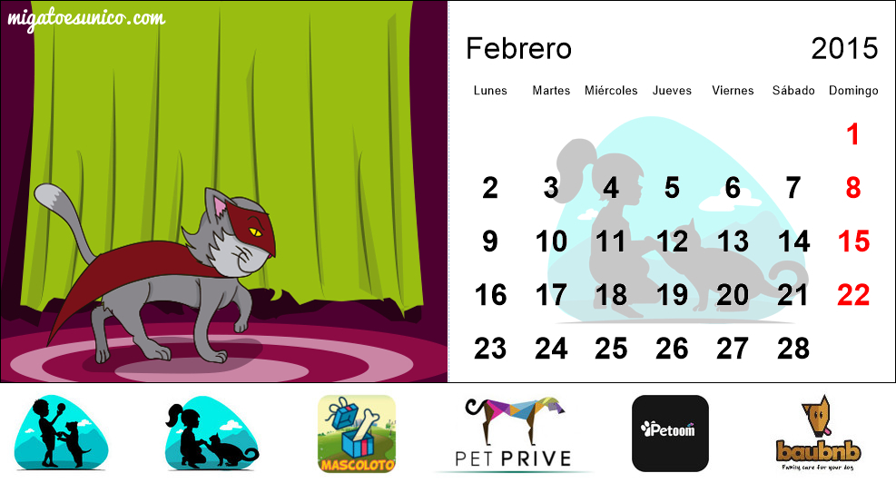 Calendario de gatos 2015 - (Colombia)