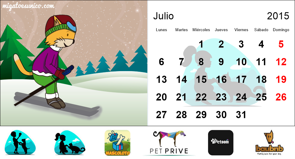 Calendario de gatos 2015 - (Paraguay)