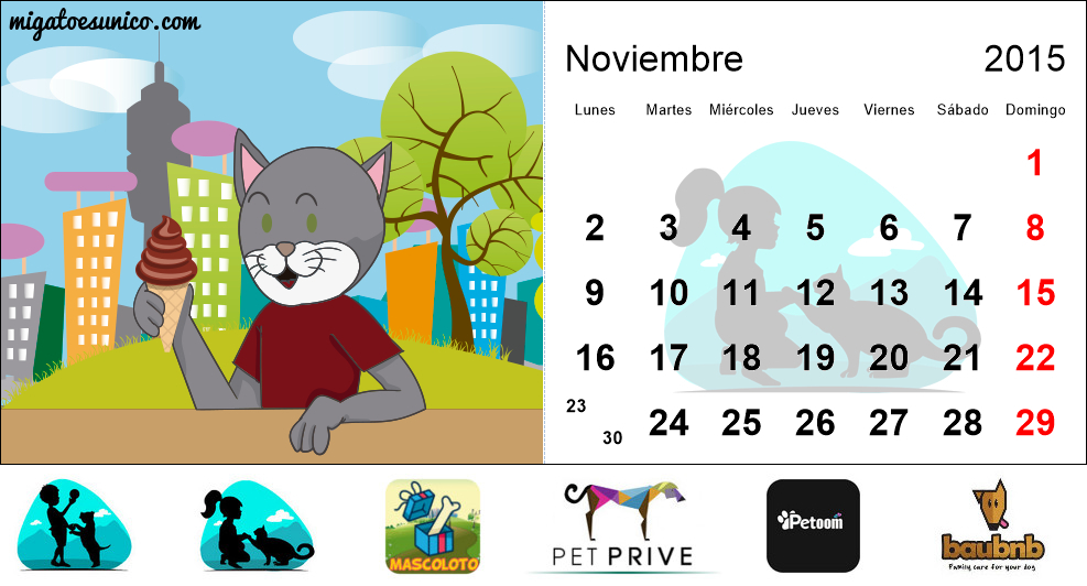 Calendario de gatos 2015 - (Perú)