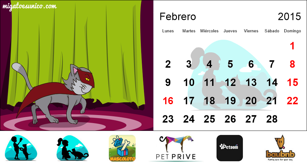 Calendario de gatos 2015 - (Puerto Rico)