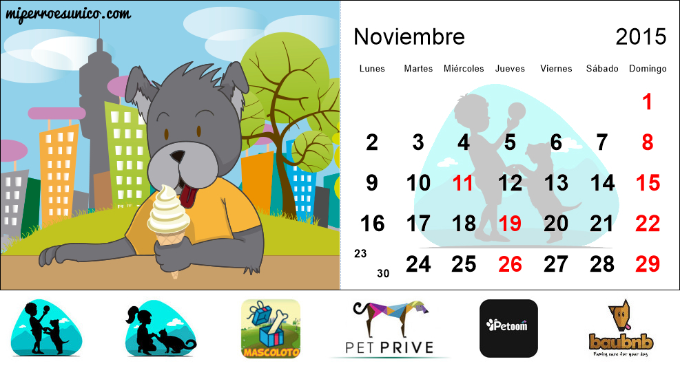 Calendario de perros 2015 - (Puerto Rico)